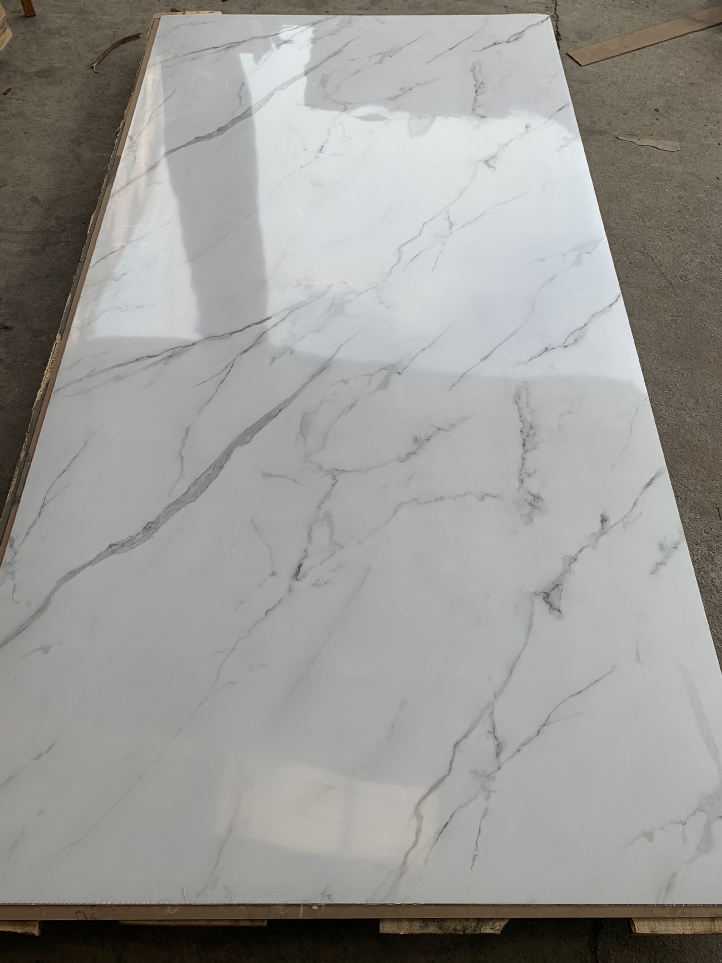 High Gloss Melamine UV Coated Marble MDF Board for Furniture