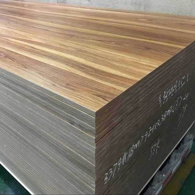 18mm UV Coated Melamine Laminated MDF with Different Colours for Waterproof Furniture Cabinet Building Material