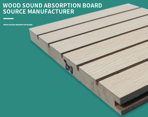 Decorative Slotted Grooved MDF Chipboard Acoustic Absorption Board for Home Decoration