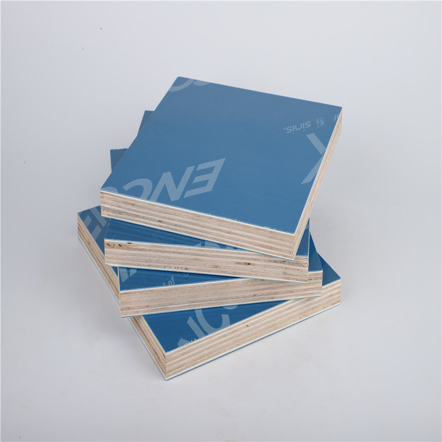 High Reusable Floor Construction Systems Plastic Concrete Formwork Panel Blue Color PP Plastic Film Faced Plywood