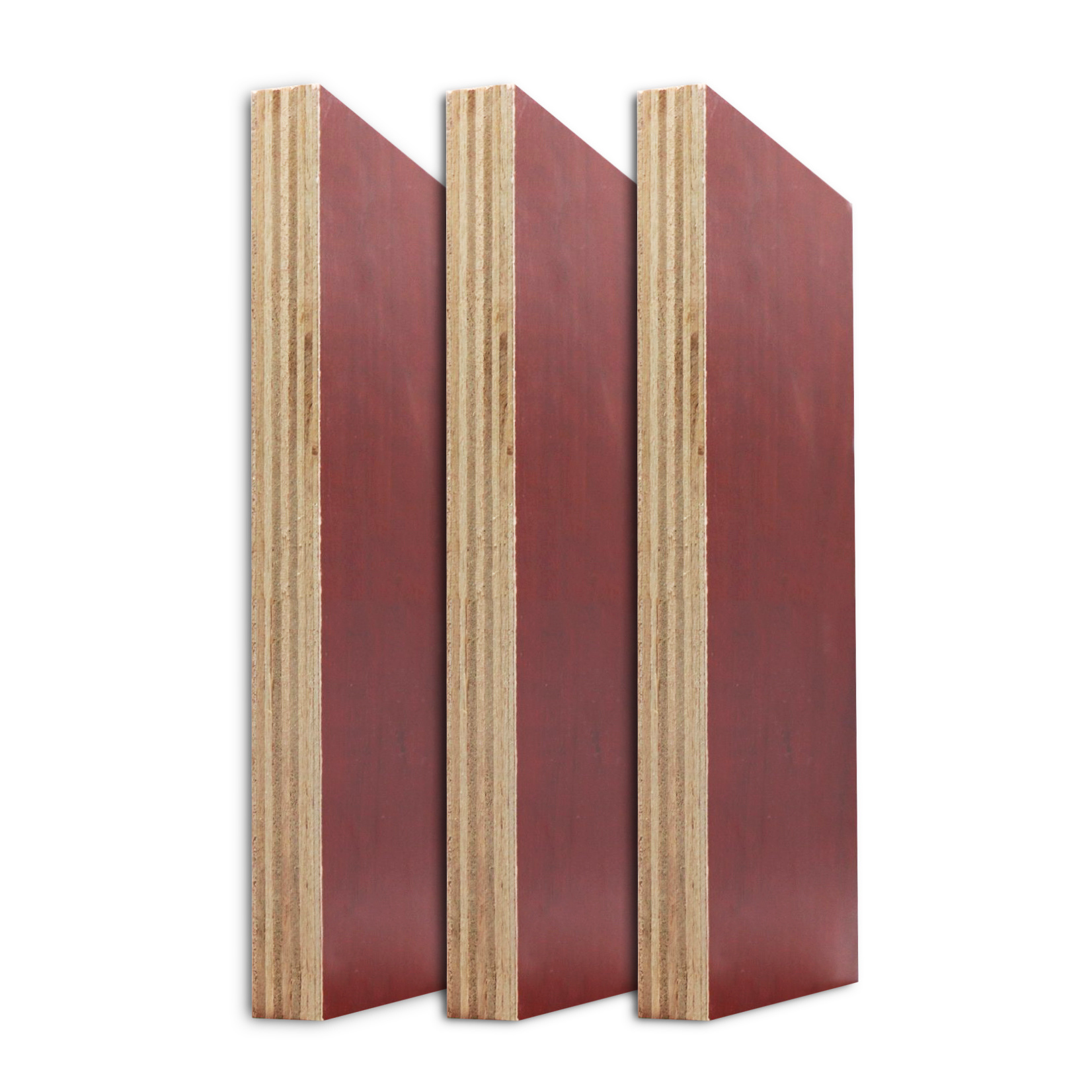 Red Melamine Film Faced Plywood 18mm Laminated Ply Wood Board for Construction