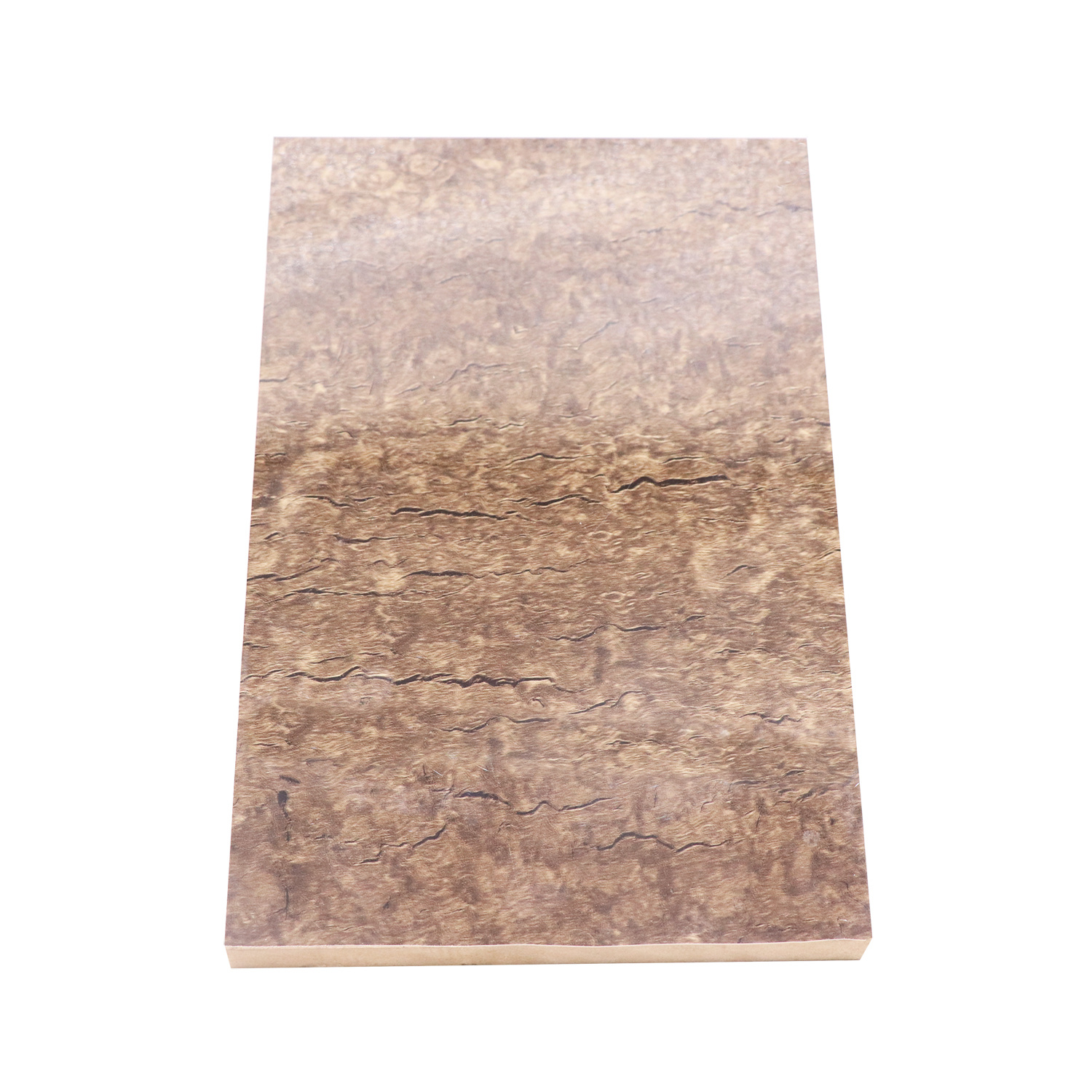 Melamine Stone-Grain Faced MDF Board Brown Faced Smooth MDF Board for Wall Panel