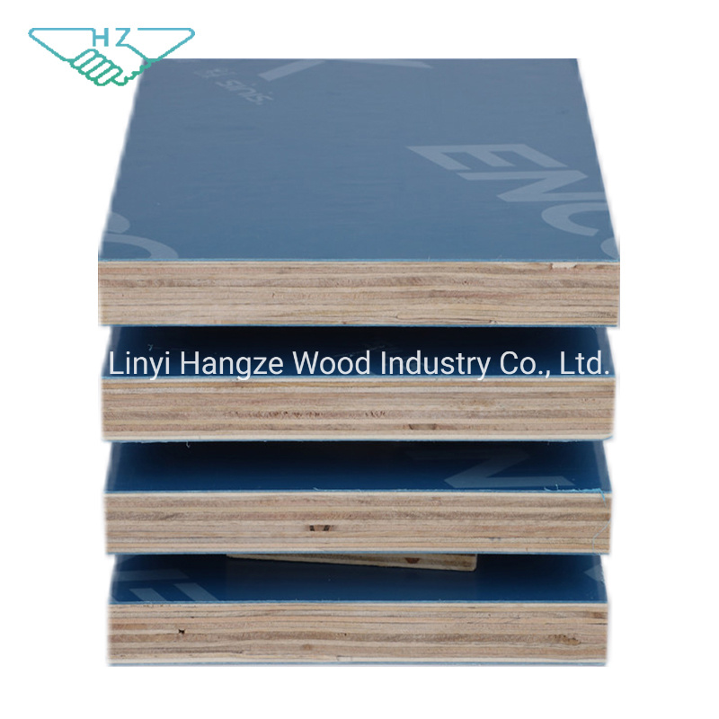 Green Blue Colour PP Plastic Film Faced Plywood Sheet for Construction