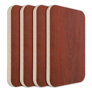 China Excellent Grade Wood Grain Film Faced Ply Wood Board Arc Edge Plywood Board for Furniture