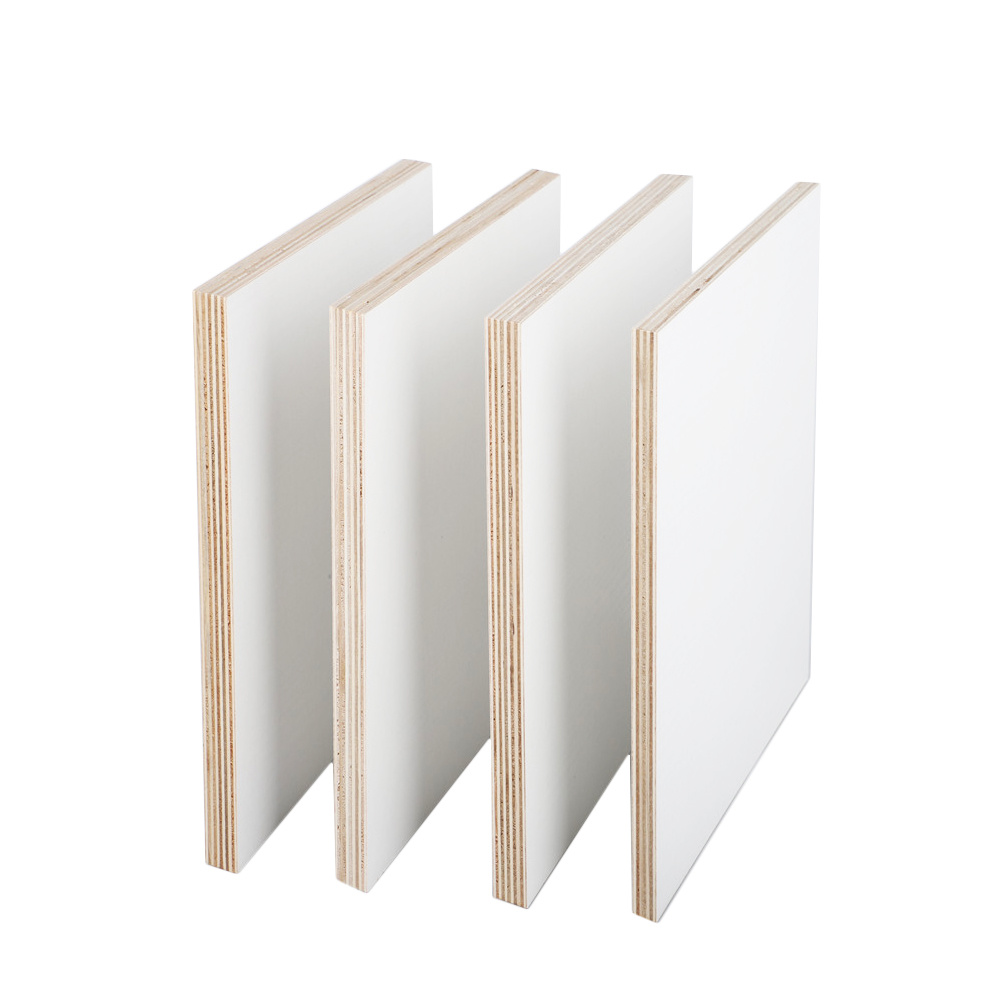 Top Grade White Melamine Film Faced Plywood 18mm Melamine Board for Decoration