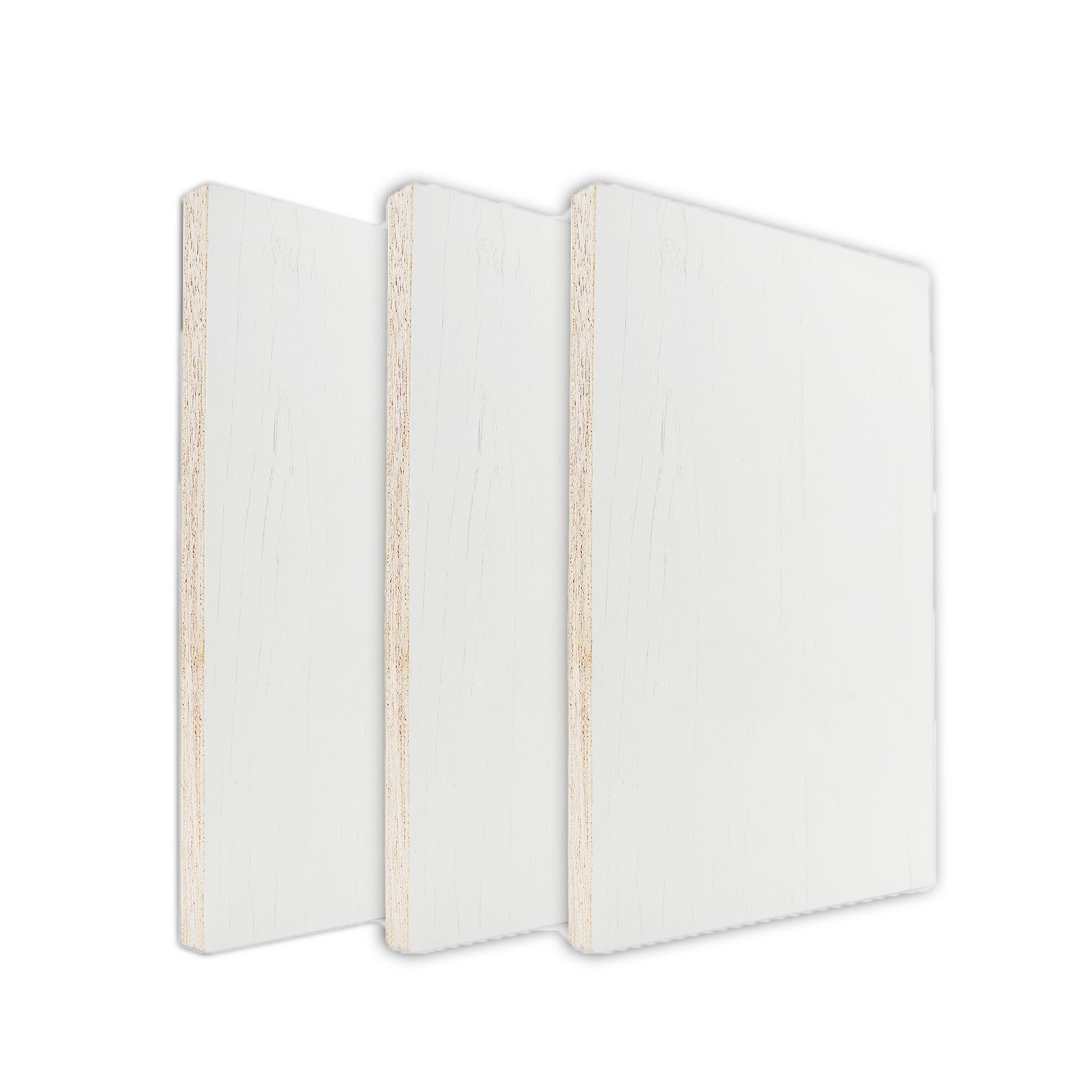 White Woodgrain Melamine Coated Plywood Board for Home Decoration