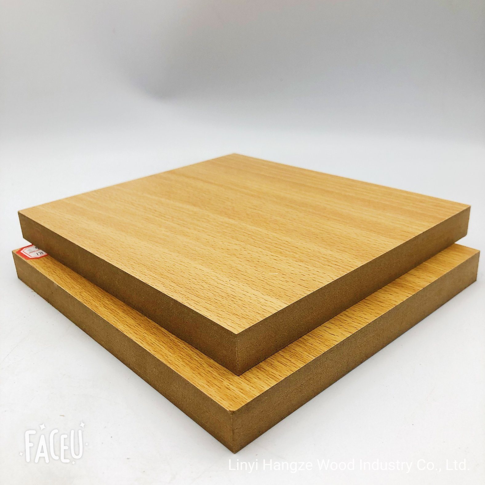 18mm 4X8 MDF with Melamine Film Sheet/Melamine Laminated MDF Board for Furniture and Kitchen Cabinet