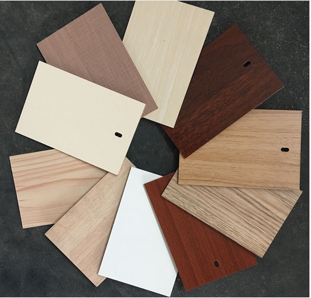 Colorful Melamine Paper Laminated UV Coated MDF Board for Kitchen Cabinet
